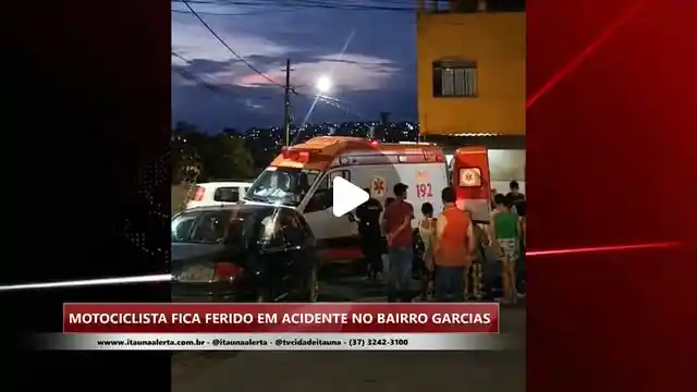 Motociclista fica ferido em acidente no bairro Garcias