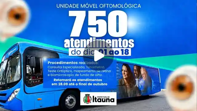 Unidade Móvel Oftalmológica atende 750 pessoas