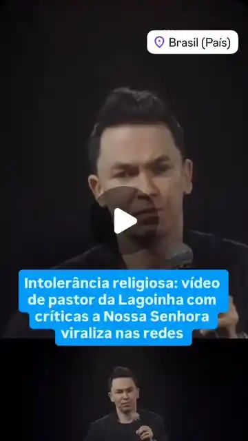 Pastor viraliza com críticas a Nossa Senhora; festa da Padroeira em Itaúna