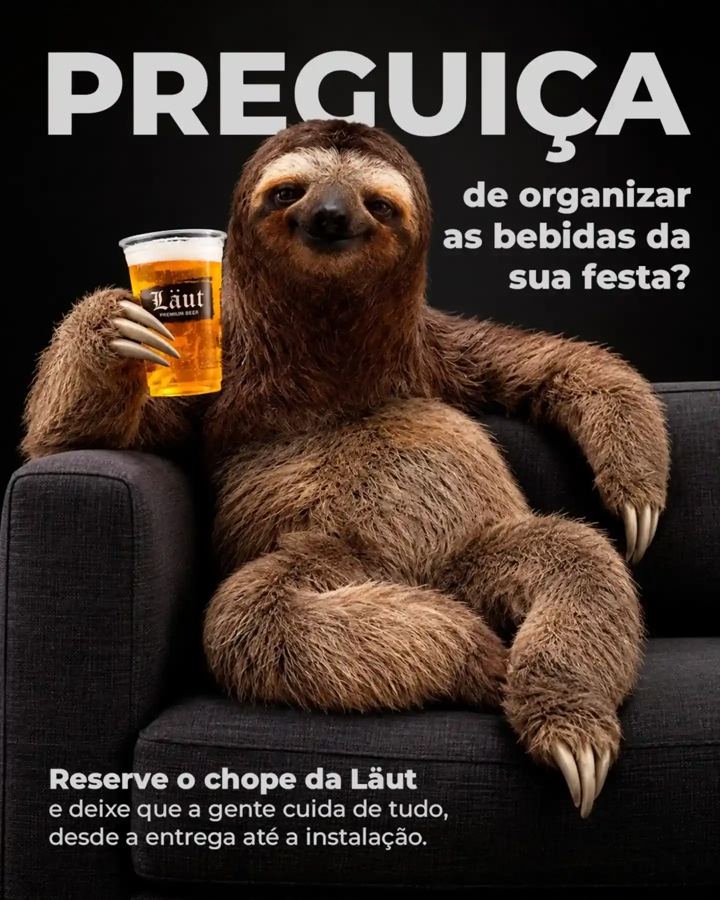 Läut Express: chope gelado com entrega e instalação para festas