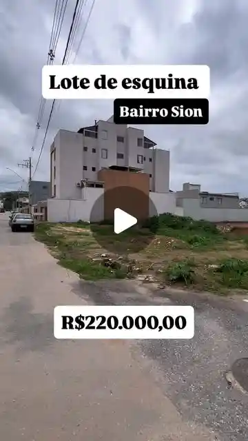 Lote 300 m² à venda no Bairro Sion
