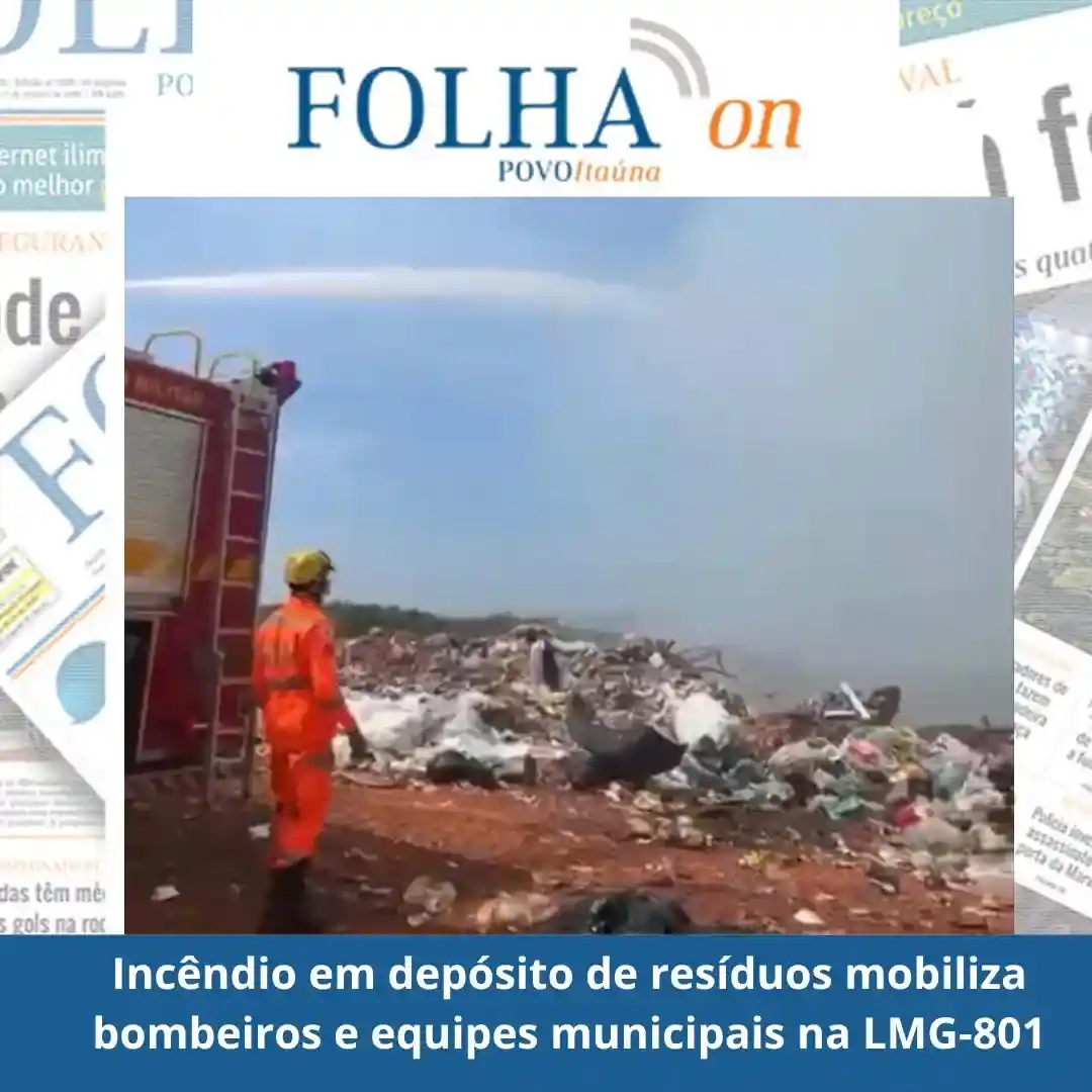 Incêndio em depósito de resíduos em Nova Serrana