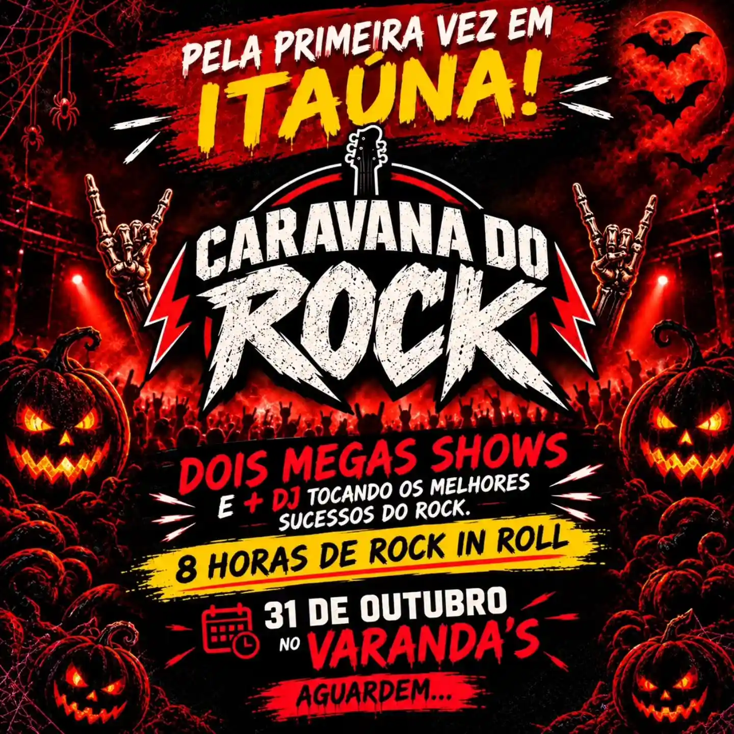 Caravana do Rock com Shows e DJ – 31 de outubro