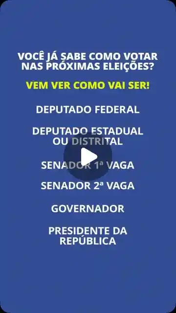 Ordem de votação nas Eleições 2026: confira a sequência dos 6 votos