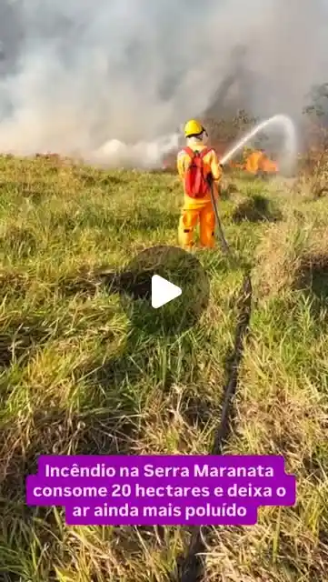 Incêndio atinge Serra Maranata entre Santanense e Tropical
