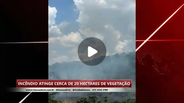 Incêndio atinge 20 hectares de vegetação no Santanense