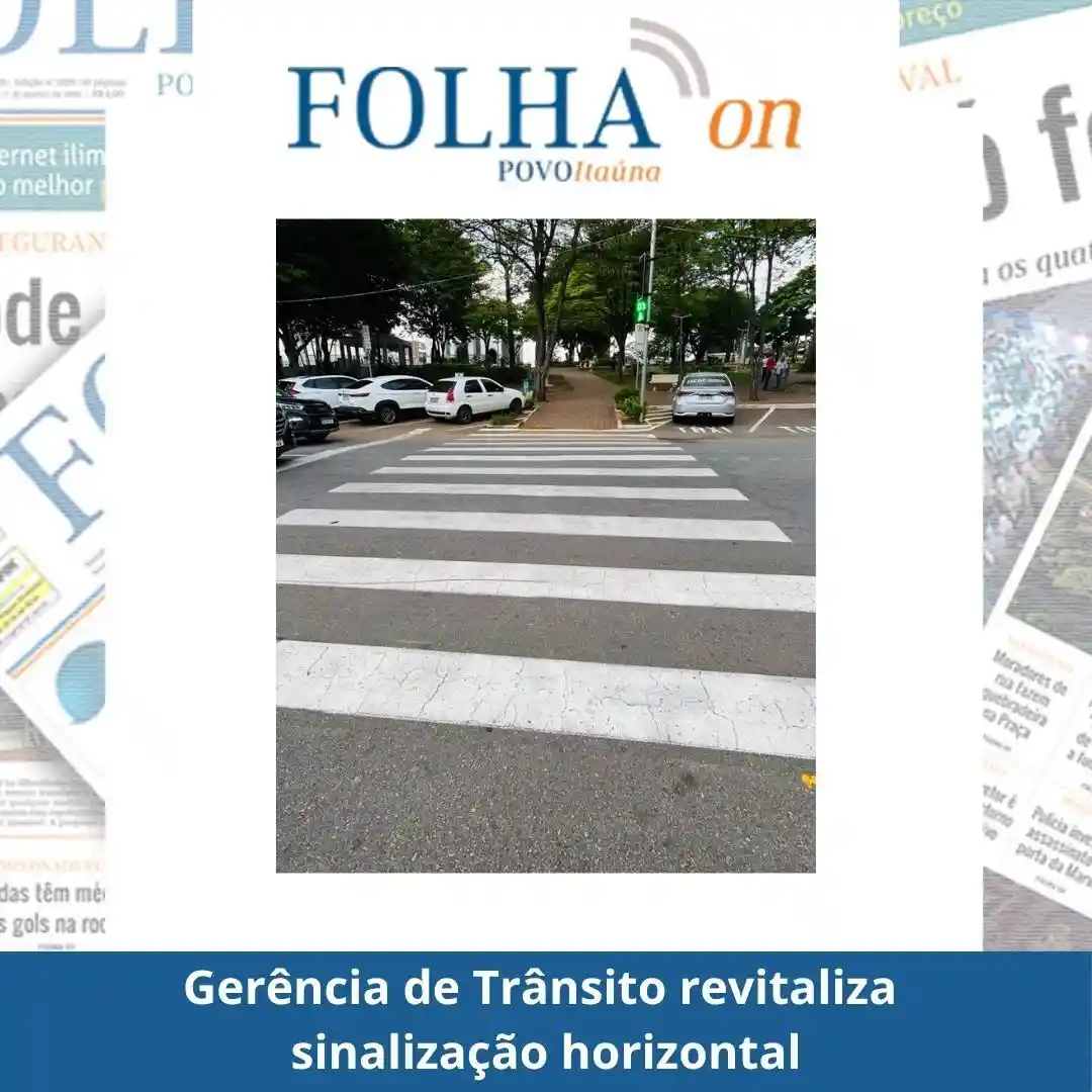 Revitalização da sinalização de trânsito começa na Praça da Matriz