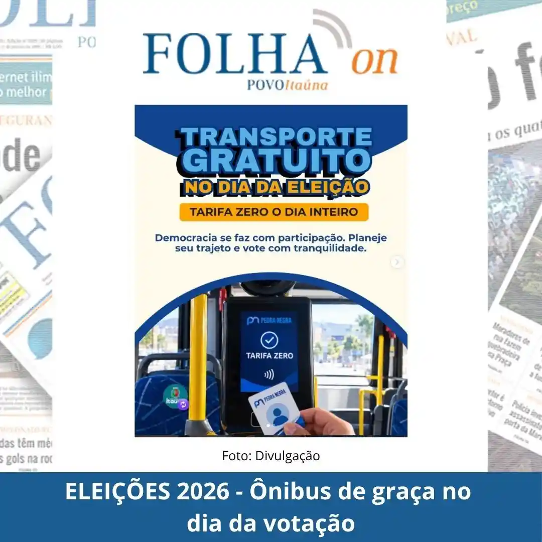 Tarifa zero no transporte público de Itaúna no domingo de eleição