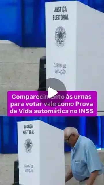 Prova de vida do INSS pode ser feita pelo voto nas eleições