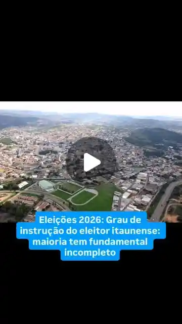 Eleições 2026: perfil do eleitor de Itaúna por escolaridade