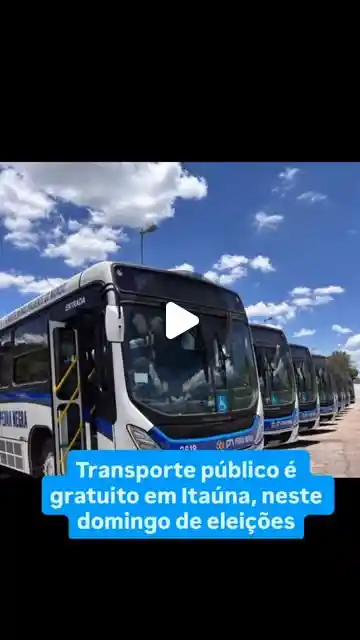 Transporte público gratuito no 1º turno das eleições em Itaúna