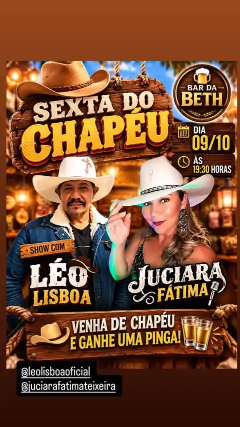 Sexta do Chapéu – Show com Léo Lisboa no Bar da Beth