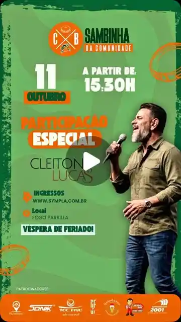 6º Sambinha com Cleiton Lucas e Comunidade Batuque