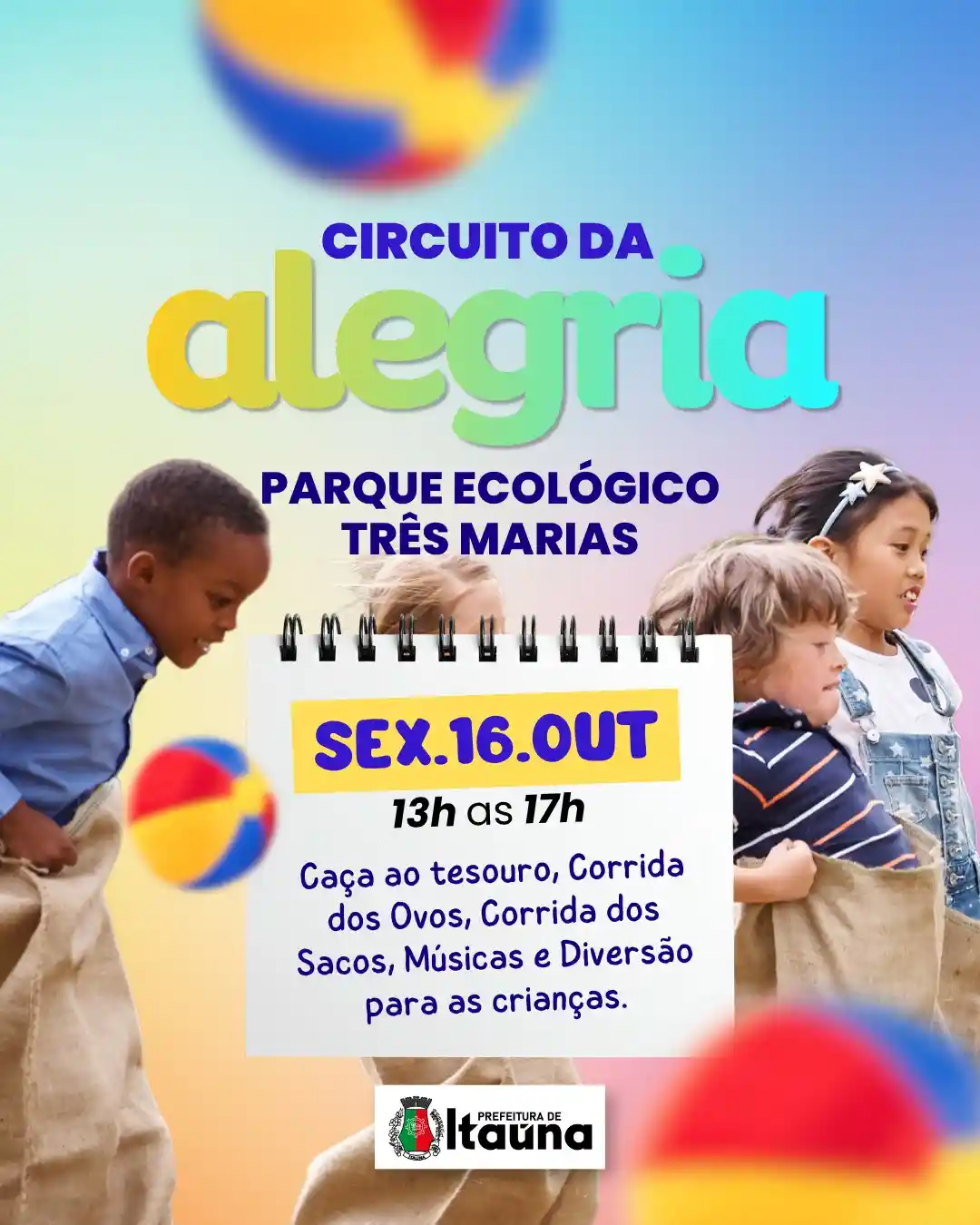 Circuito da Alegria no Parque Ecológico Três Marias