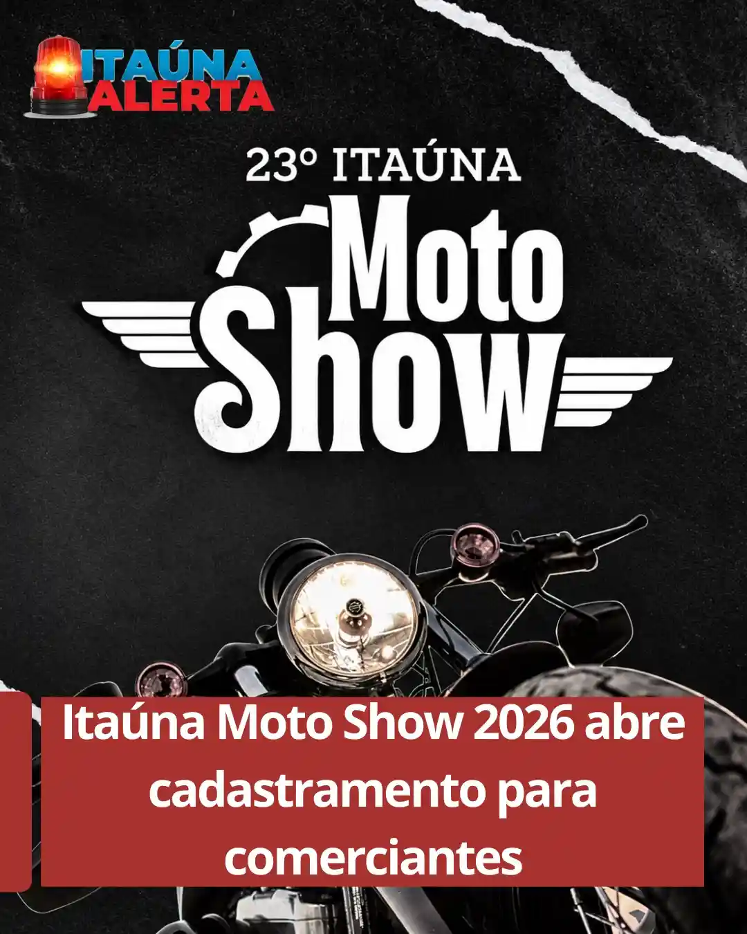Itaúna Moto Show 2026 abre cadastro para comerciantes