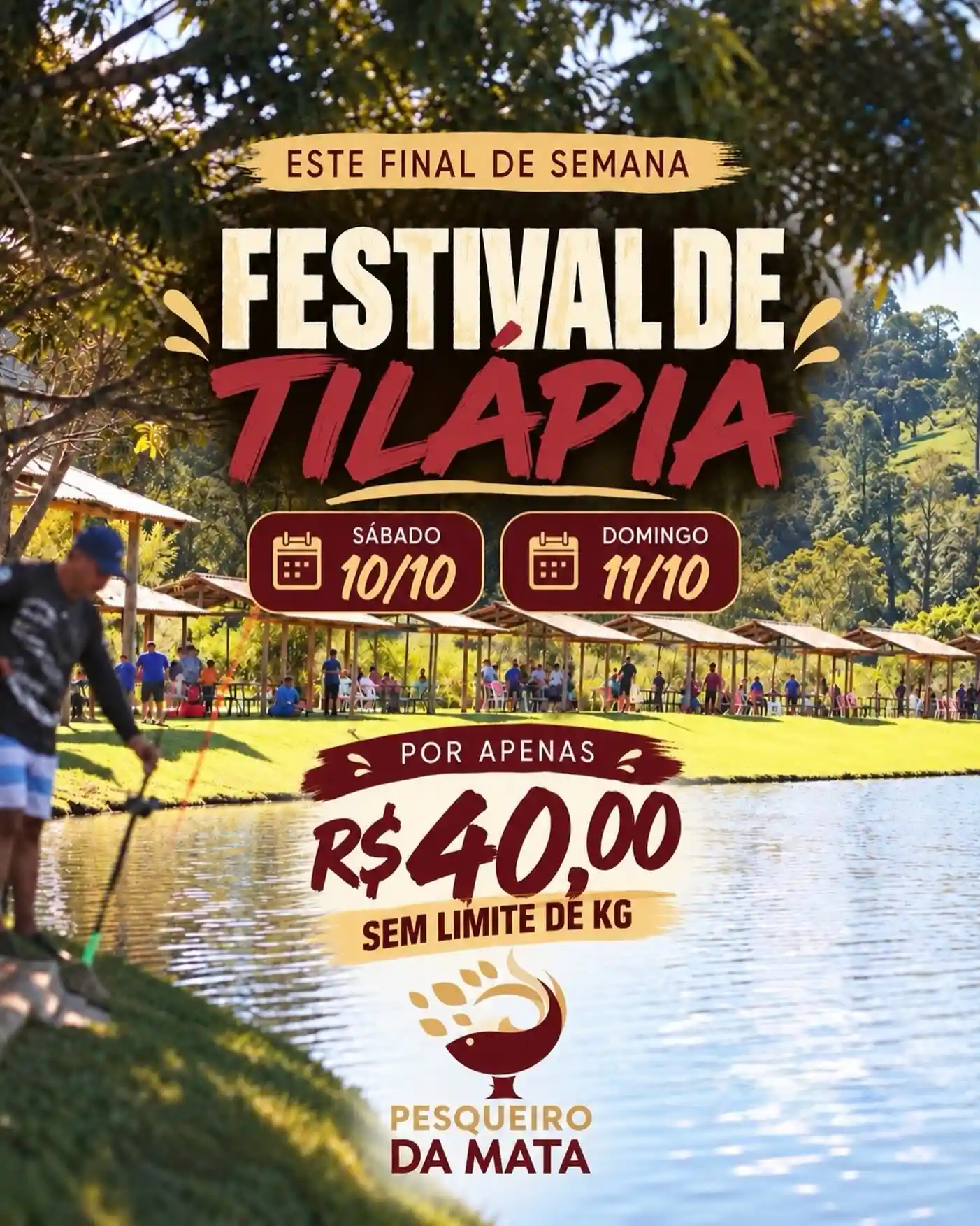 Festival de Tilápia no Pesqueiro da Mata – 10 e 11/10