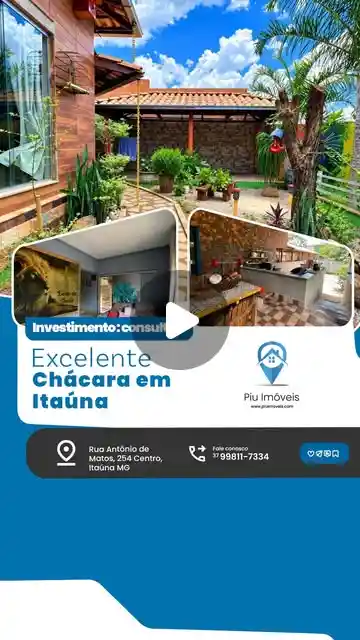 Chácara 2 quartos – 1.300 m² no Centro