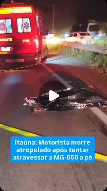 Caminhoneiro morre atropelado na MG-050 em Itaúna