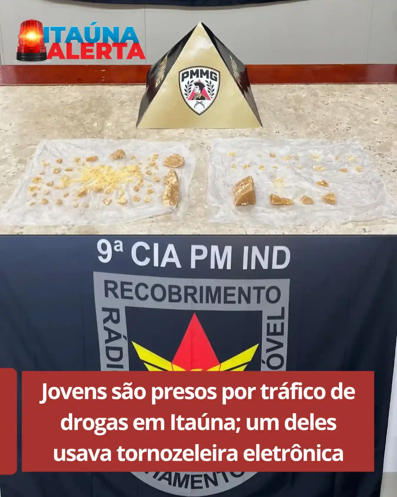 Dois jovens presos por tráfico de drogas em Itaúna
