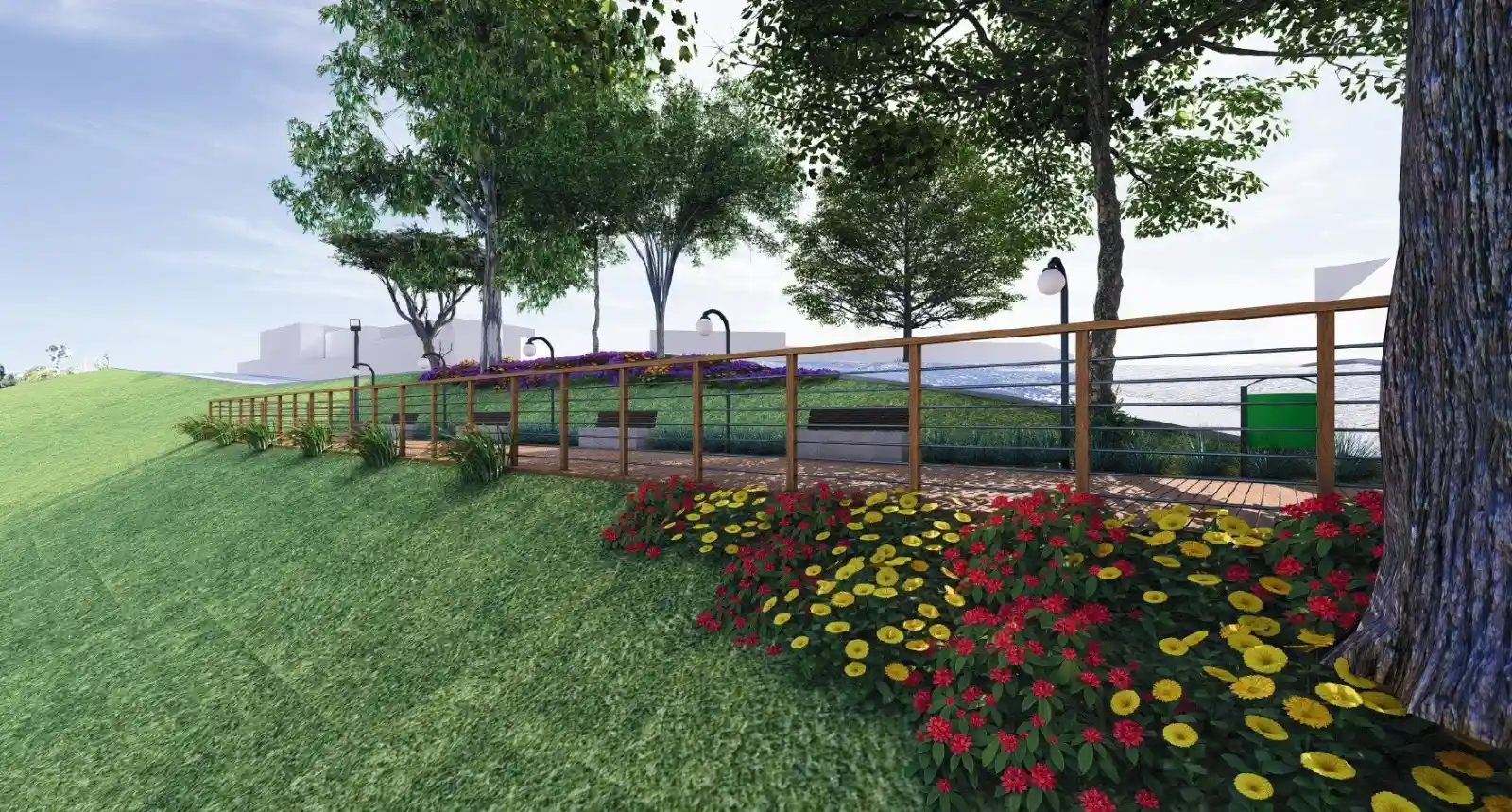 Deck no Morro do Bonfim, letreiro “Eu amo Itaúna” e relógio floral integram projetos de paisagismo