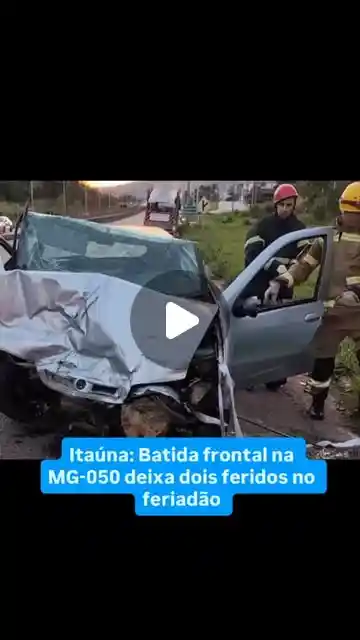 Acidente grave na MG-050 deixa dois feridos