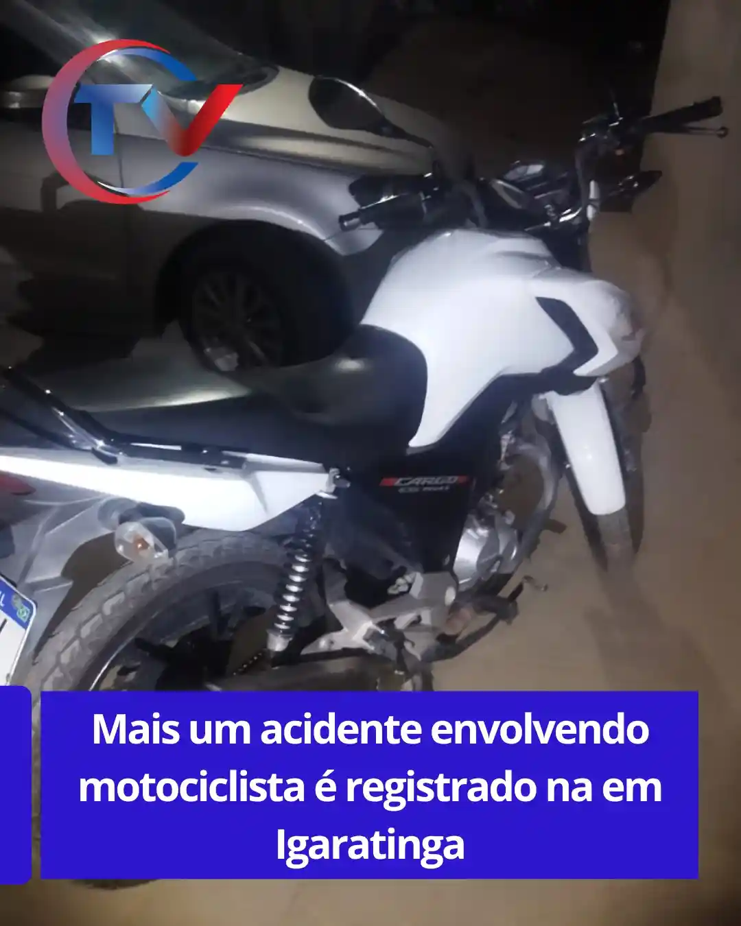 Motociclista ferido em acidente na MG-430