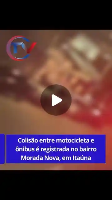 Acidente entre motocicleta e ônibus na Morada Nova