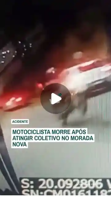 Motociclista morre após atingir coletivo na Morada Nova