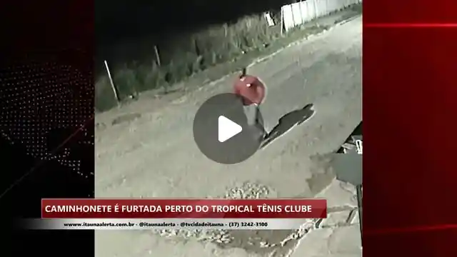 Caminhonete furtada perto do Tropical Tênis Clube