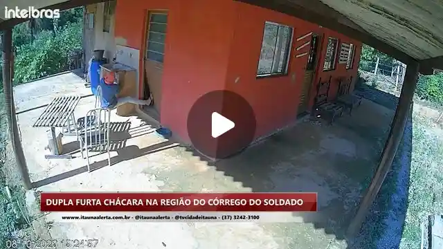 Dupla é flagrada furtando chácara no Córrego do Soldado
