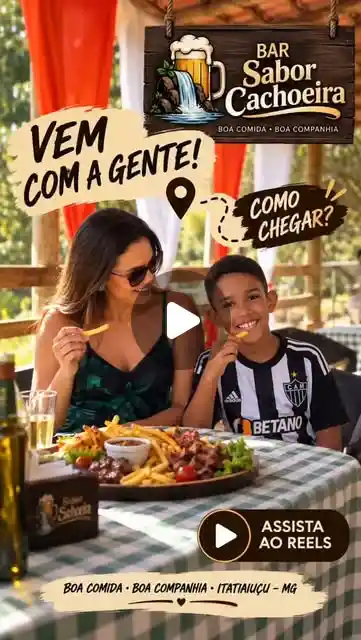 Domingo em família no Bar Sabor Cachoeira
