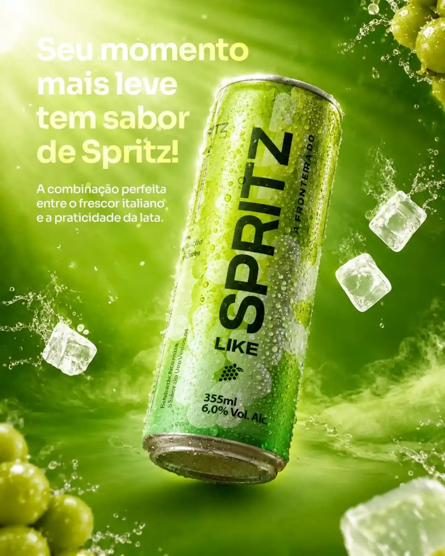 Spritz em lata gelado no Laut Express