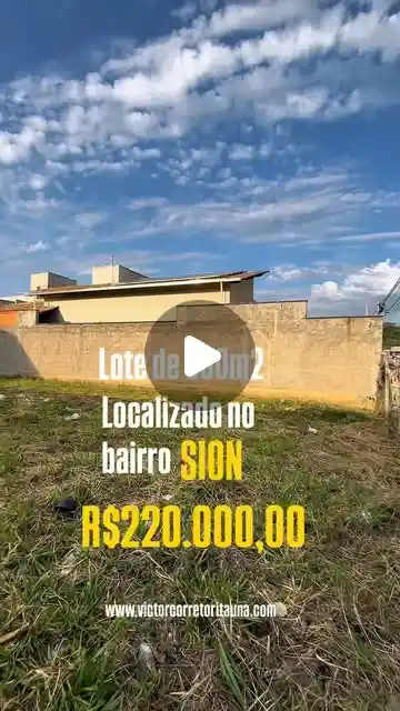 Lote 300 m² à venda no Bairro Sion