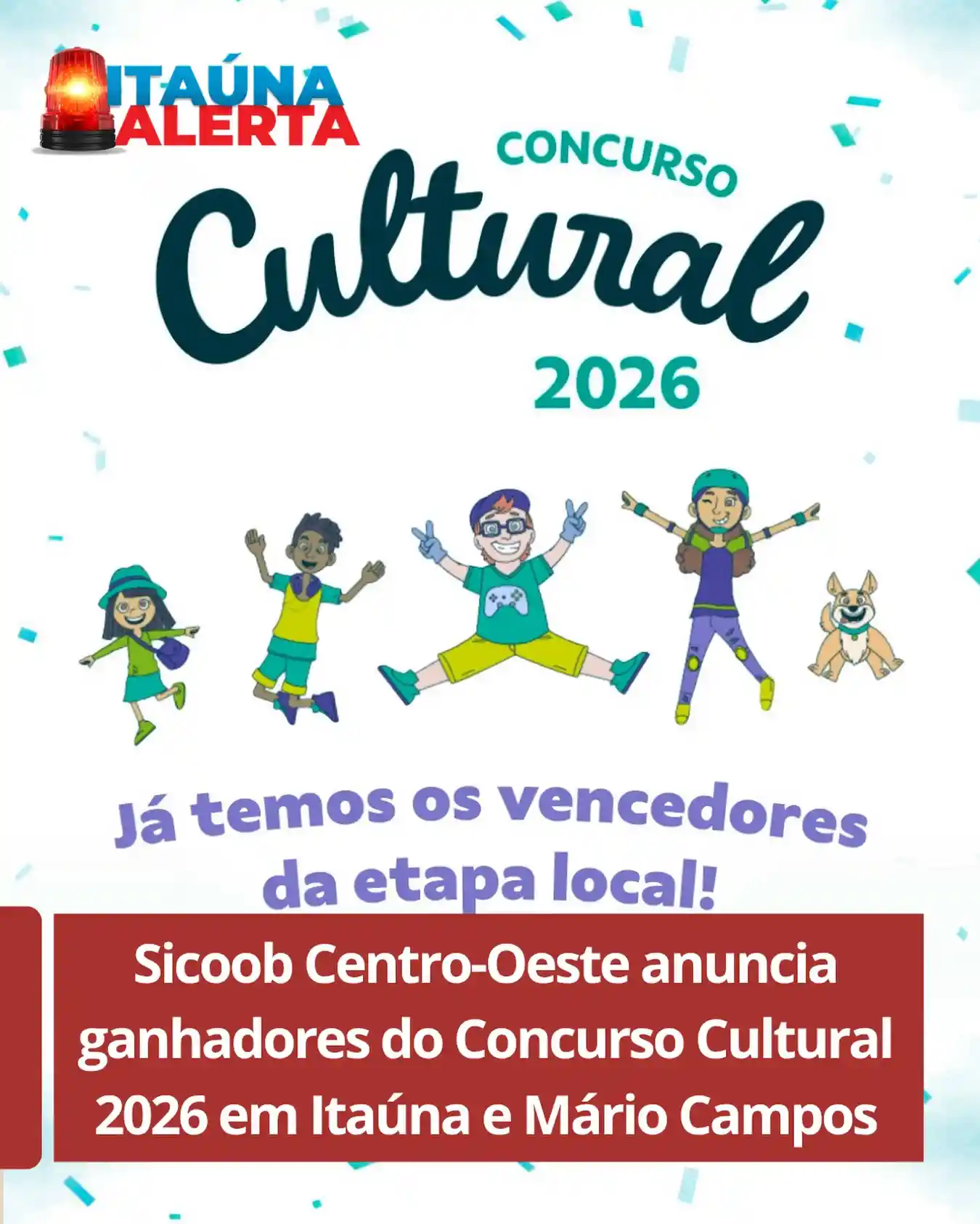 Sicoob divulga ganhadores do Concurso Cultural 2026 em Itaúna