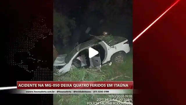 Colisão na MG-050 deixa quatro pessoas feridas