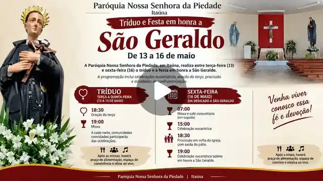 Festa de São Geraldo - 13 a 16 de outubro