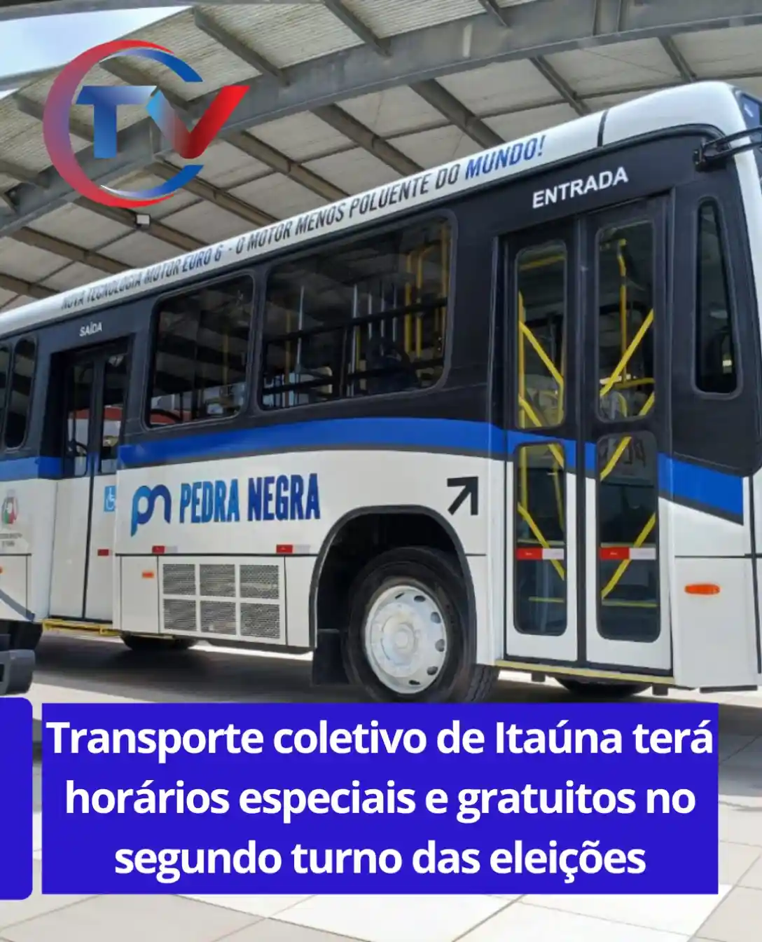 Transporte gratuito no dia 25 de outubro