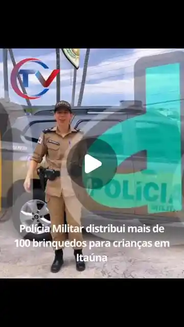 Polícia Militar distribui brinquedos para crianças