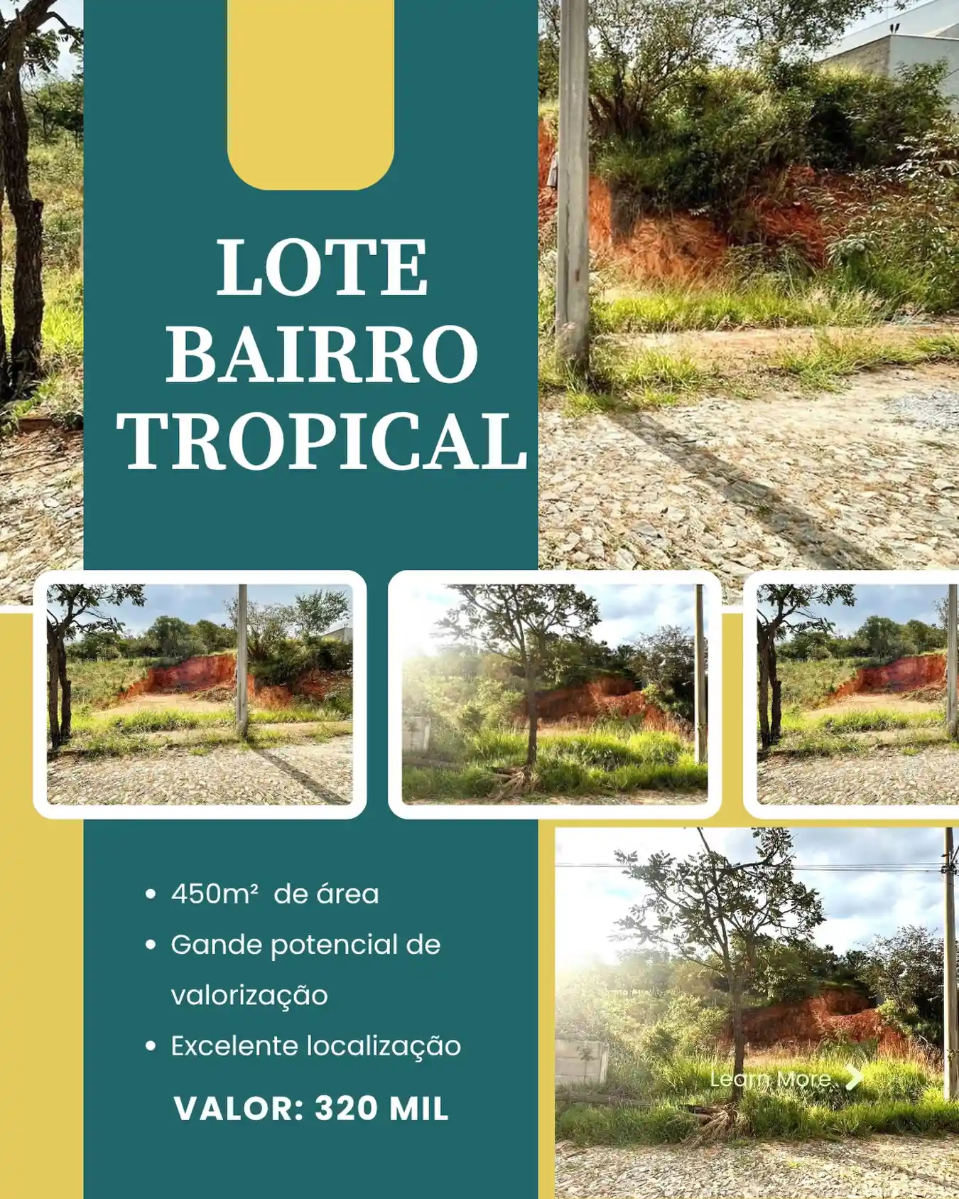 Lote 450 m² à venda no bairro Tropical