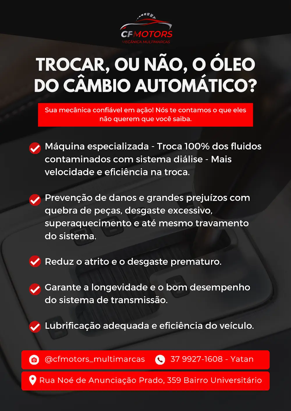 CF MOTORS - Mecânica multimarcas