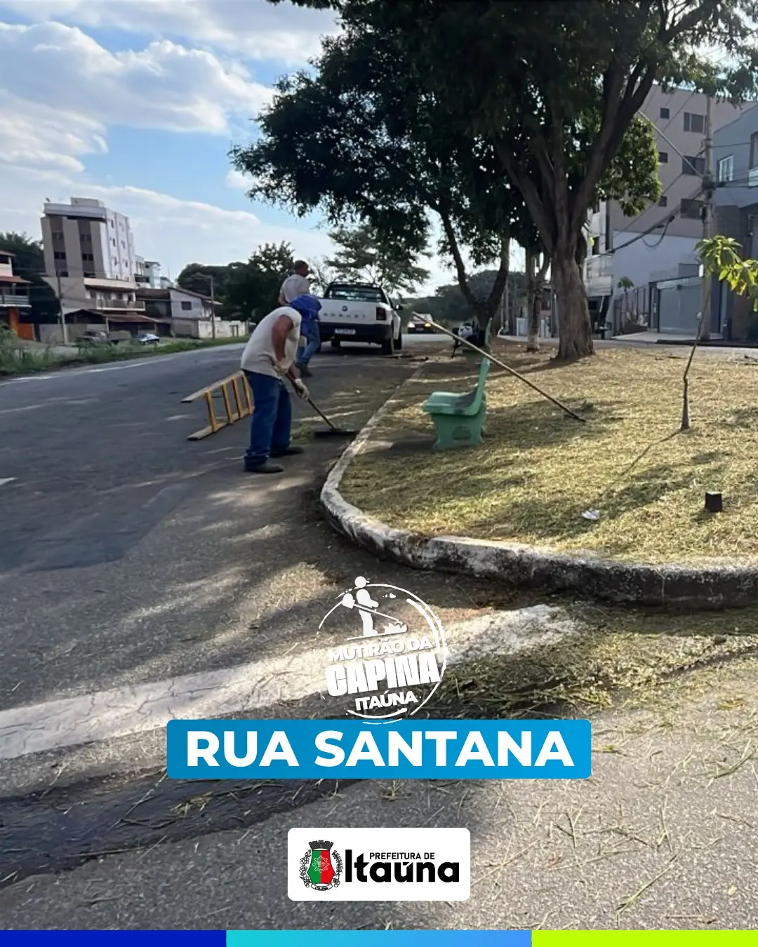 Mutirão de limpeza e manutenção urbana em Itaúna