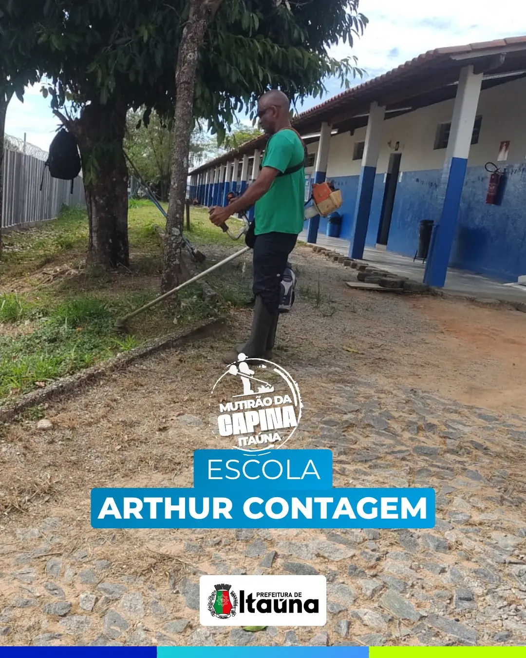 Mutirão de limpeza e manutenção urbana em Itaúna