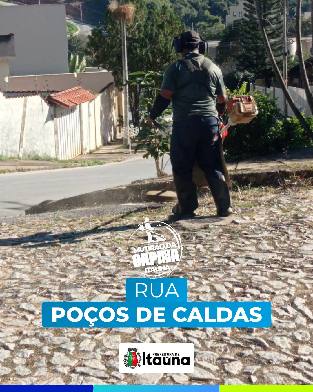 Mutirão de limpeza e manutenção urbana em Itaúna
