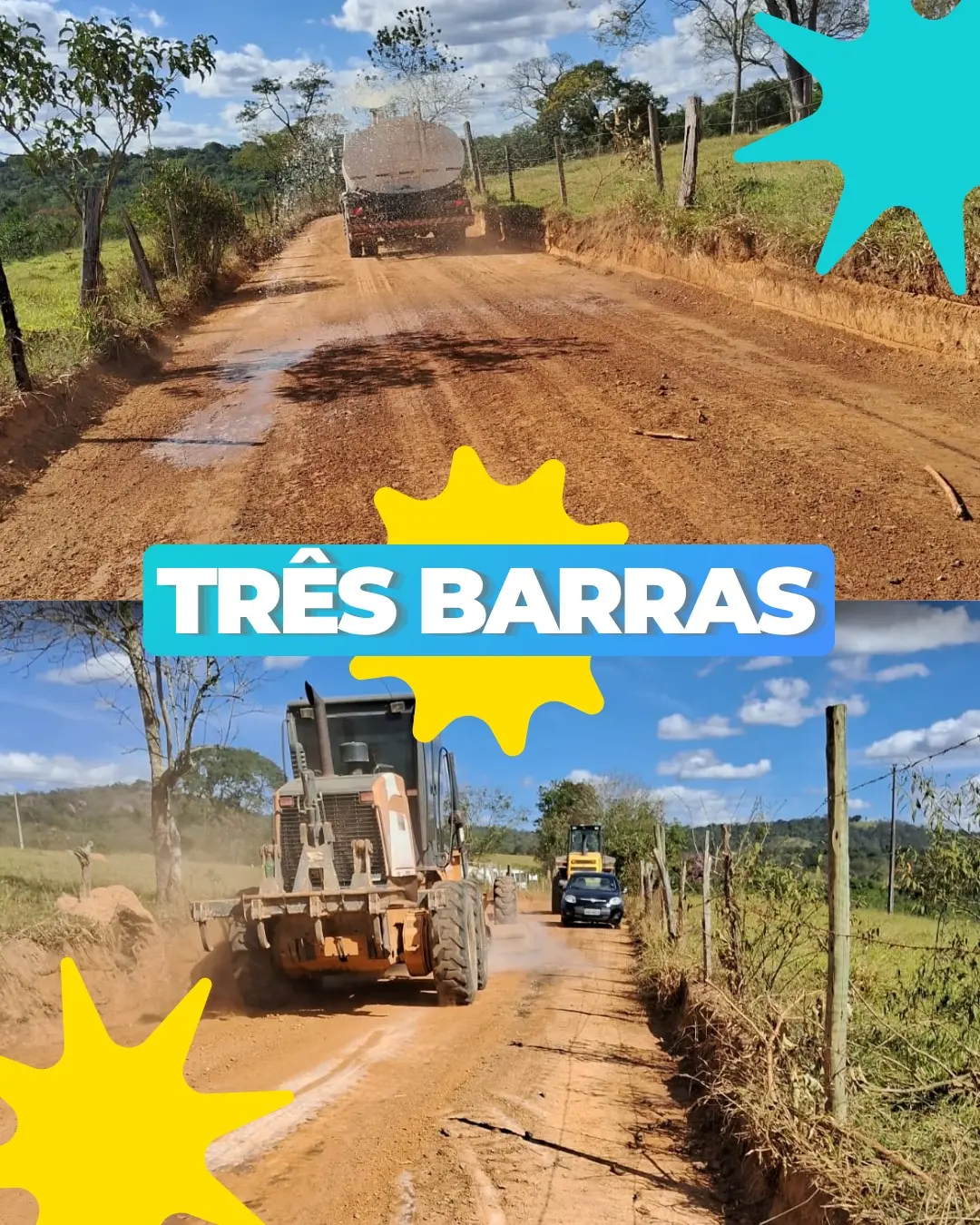 Manutenção em estradas rurais em Itaúna