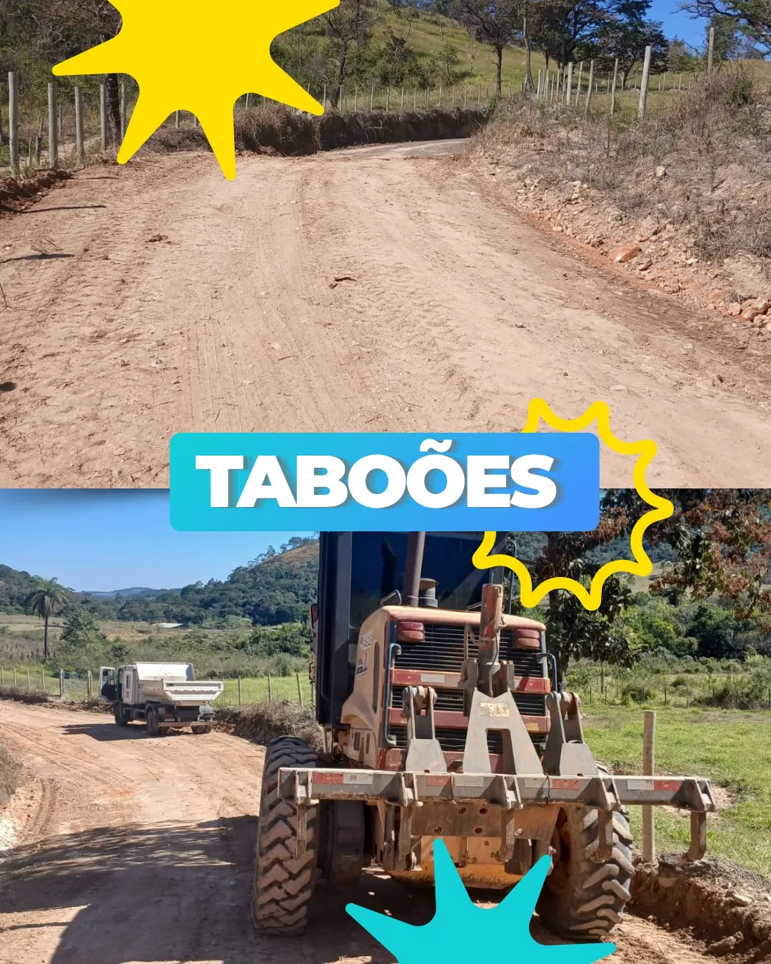 Manutenção em estradas rurais em Itaúna