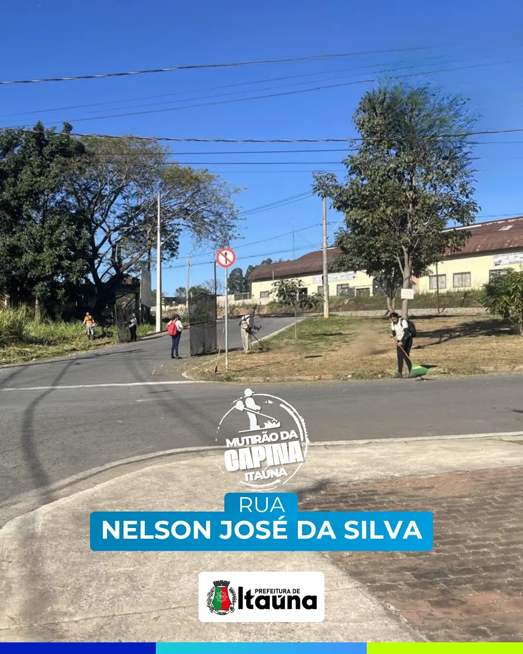 Mutirão de limpeza e manutenção urbana em Itaúna