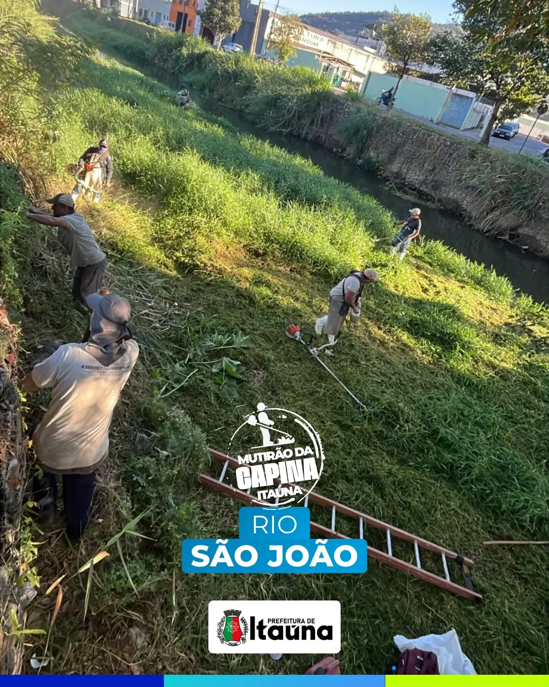 Mutirão de limpeza e manutenção urbana em Itaúna