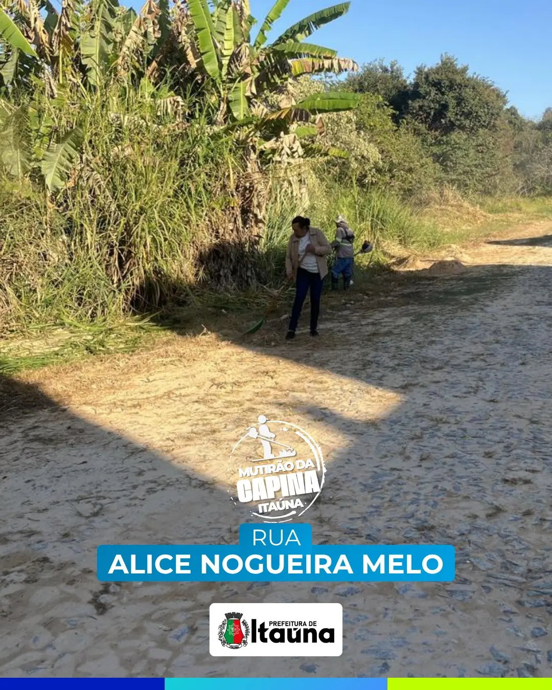 Mutirão de limpeza e manutenção urbana em Itaúna