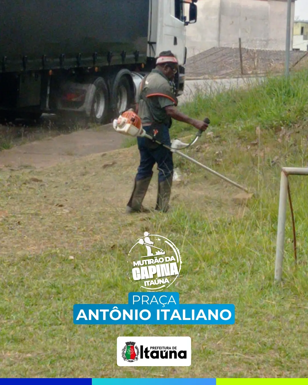 Mutirão de limpeza e manutenção urbana em Itaúna