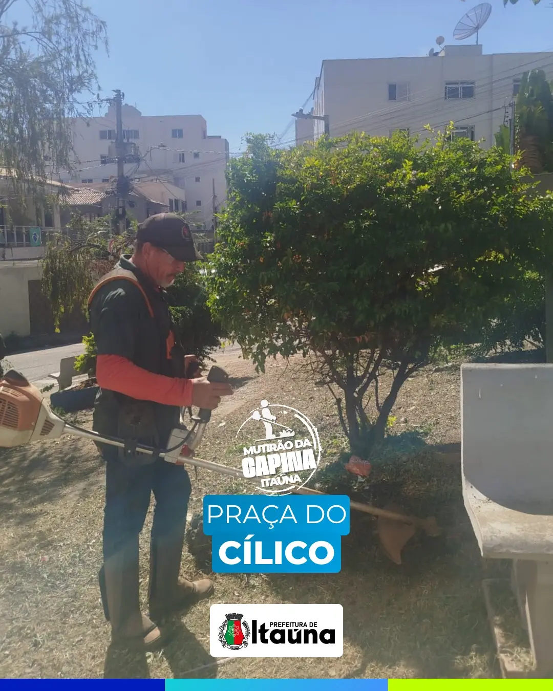 Mutirão de limpeza e manutenção urbana em Itaúna